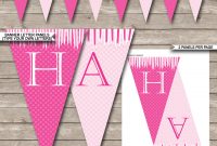 Princess Party Banner Template  Birthday Banner  Editable Bunting in Diy Party Banner Template