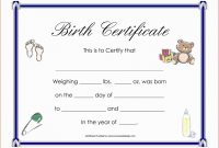 Printable Adoption Certificate Template And Child With Animal Plus with Child Adoption Certificate Template