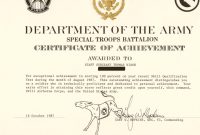 Printable Army Certificate Of Completion Template Hadipalmexco Army intended for Certificate Of Achievement Army Template