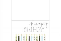 Printable Birthday Cards Foldable For Boys  Chart And Printable World within Foldable Birthday Card Template