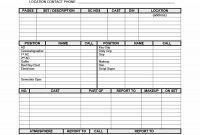 Printable Call Log Templates In Microsoft Word And Excel pertaining to Blank Call Sheet Template