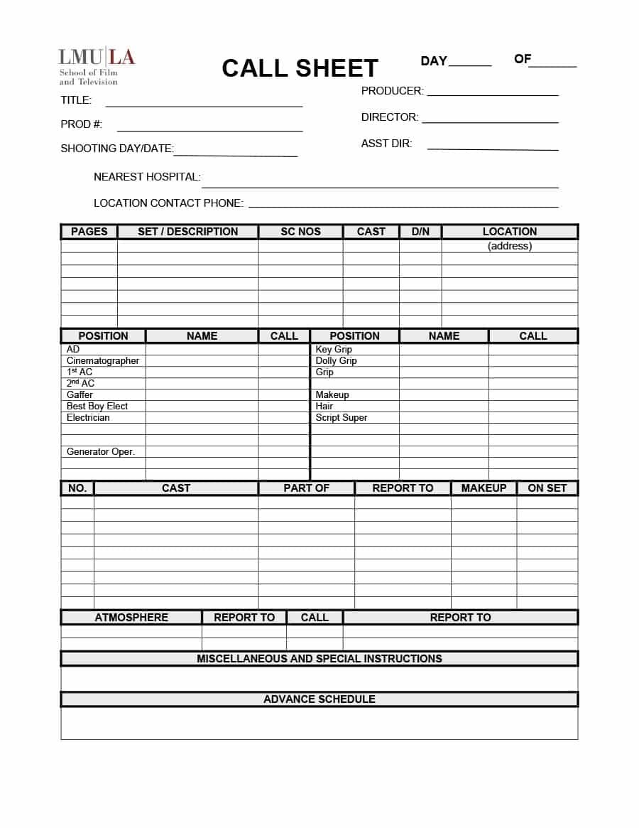 Printable Call Log Templates In Microsoft Word And Excel pertaining to Blank Call Sheet Template