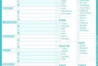 Printable Menu Planner From Scrimpalicious  Google Docs  For The pertaining to Menu Template Google Docs