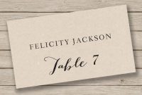 Printable Place Card Template  Escort Card Template  Tent regarding Wedding Place Card Template Free Word