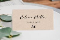 Printable Place Cards Place Card Template Editable Place Cards throughout Printable Escort Cards Template