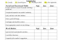 Printable Preschool Progress Report Template  Kg  Preschool regarding Fake College Report Card Template