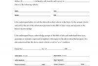 Printable Sample Bill Of Sale Templates Form  Forms And Template In inside Legal Bill Of Sale Template
