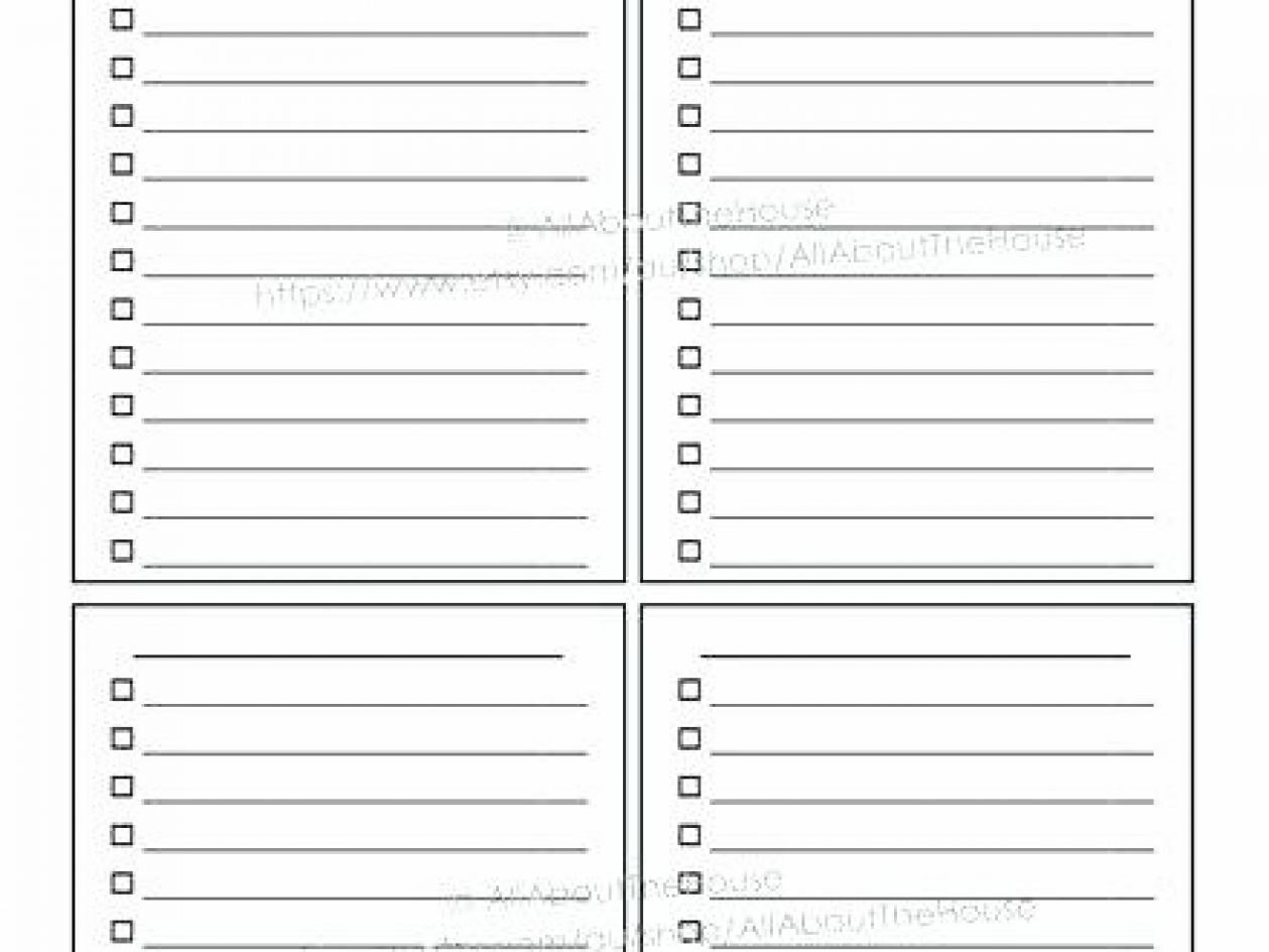 Printable To Do List Templates throughout Blank Checklist Template Pdf