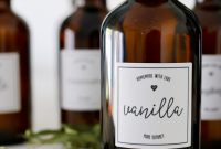 Printable Vanilla Extract Labels  Tidbits throughout Homemade Vanilla Extract Label Template