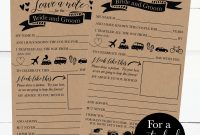 Printable Wedding Advice Cards Rustic Advice For The Bride And Groom  Funny Advice For The Newlyweds Wedding Words Of Wisdom Cards Template regarding Marriage Advice Cards Templates
