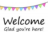 Printable Word Free Welcome Back Sign And Home Banner Template within Welcome Banner Template