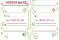 Printablechristmascouponbooktemplate  Crafts  Christmas throughout Free Christmas Gift Certificate Templates