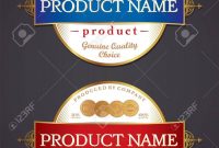 Product Label Design Template Retro Style Royalty Free Cliparts in Product Label Design Templates Free