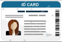 Professional Id Card Designs  Psd Eps Ai Word  Free in Portrait Id Card Template