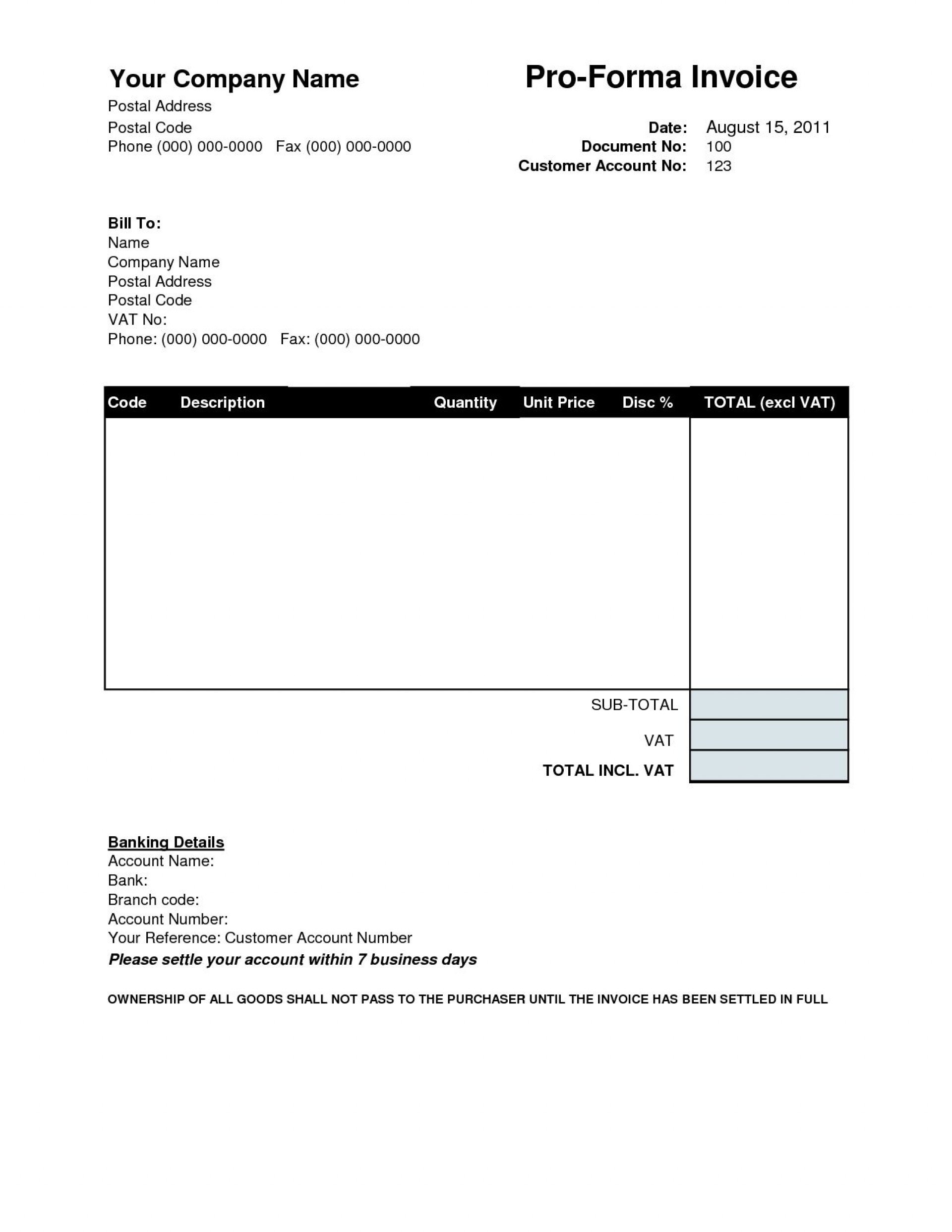 Proforma Invoice Templates Rare Plan Template Uk Pdf Download intended for Invoice Template Uk Doc