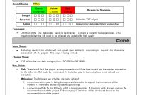 Program Management Reporting Templates Schedule Template Status intended for Deviation Report Template