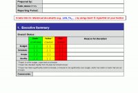 Progress Monthly Status Report Word  Flevypro Document intended for Monthly Status Report Template
