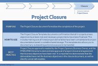 Project Closure Report Template Free Great Project Closure Report intended for Project Closure Report Template Ppt