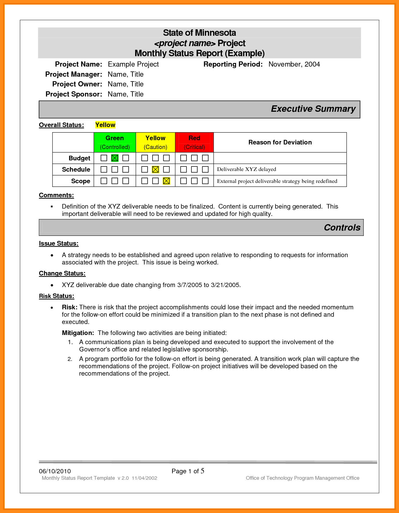 Project Status Report Template Excel Download Monthly Best Update with regard to Daily Status Report Template Xls