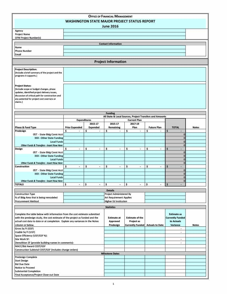 Project Status Report Templates Word Excel Ppt ᐅ Template Lab for Job Progress Report Template