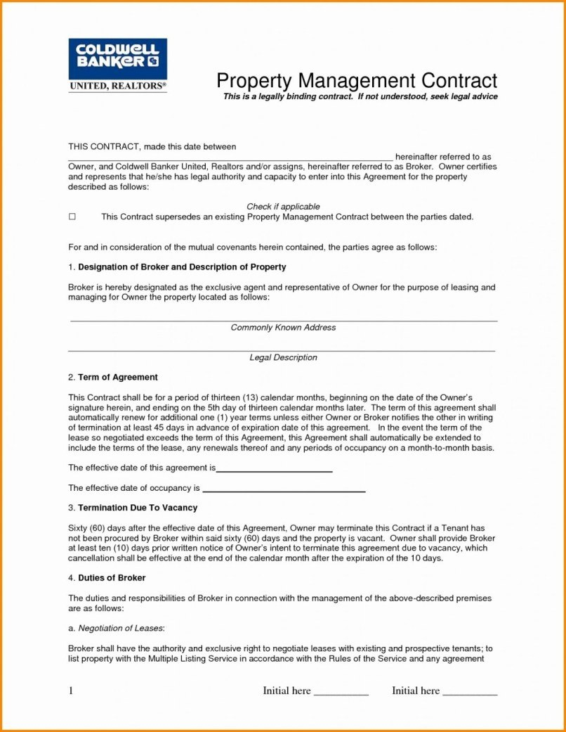 Propertynagement Agreement Template Photo Plan New Ziemlich within Negotiated Risk Agreement Template