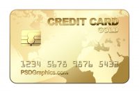 Psd Gold Credit Card Template  Psdgraphics pertaining to Credit Card Template For Kids