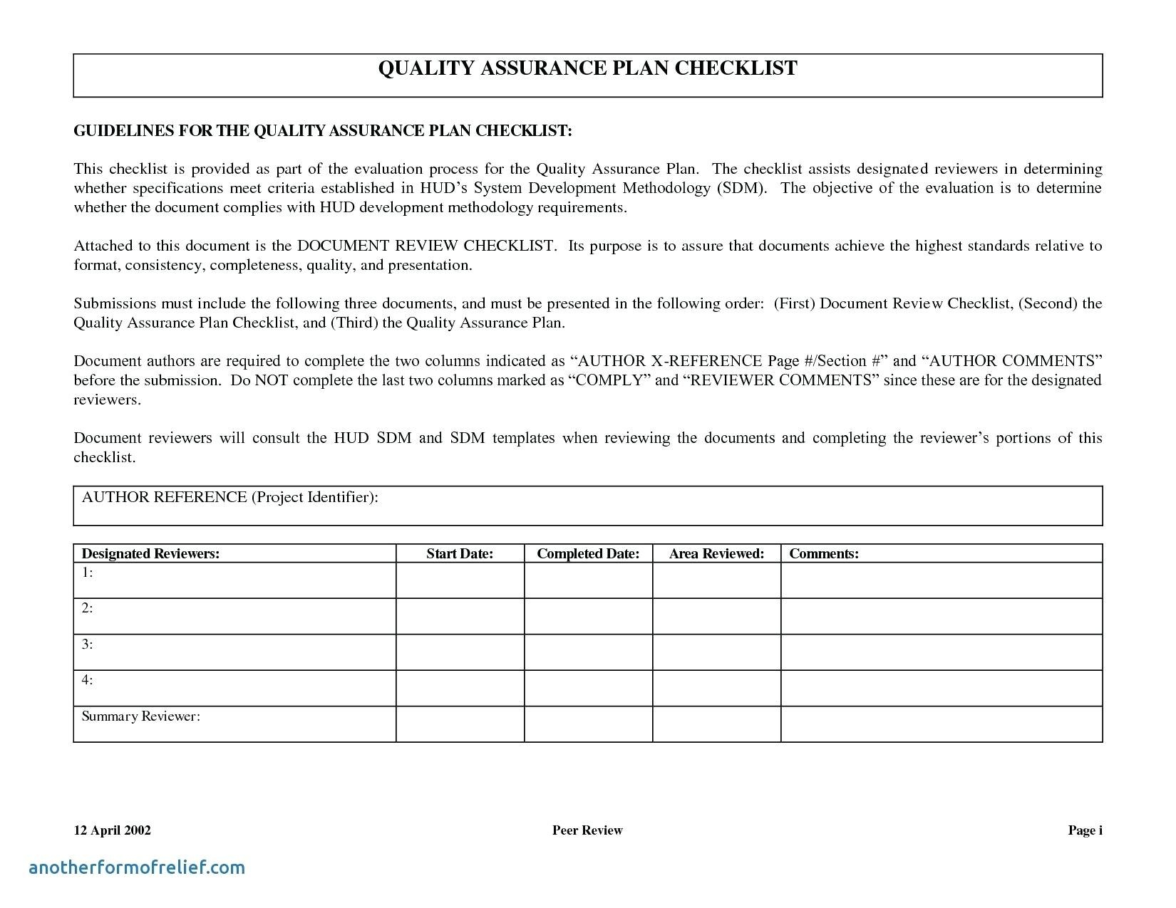 Qc Plan Template Software Quality Assurance Report Unique in Software Quality Assurance Report Template