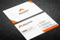 Real Estate Business Card Template Creative for Real Estate Agent Business Card Template