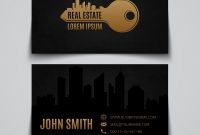 Real Estate Business Card Template Royalty Free Vector Image throughout Real Estate Business Cards Templates Free