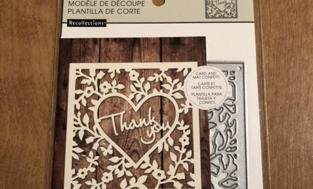 Recollections Thank You Cutting Template   Etsy within Recollections Cards And Envelopes Templates