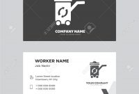 Recycle Bin Business Card Design Template Visiting For Your with regard to Bin Card Template