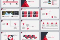 Red Infographics Business Powerpoint Template   Infographic for How To Create A Template In Powerpoint