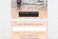 Referral Card Template  Pastel Greetings in Referral Card Template