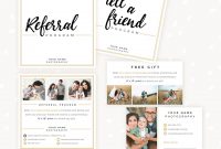 Referral Cards Referral Card Template Referral Program Tell  Etsy for Referral Card Template
