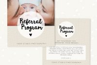 Referral Cards Referral Card Template Referral Program Tell  Etsy throughout Referral Card Template
