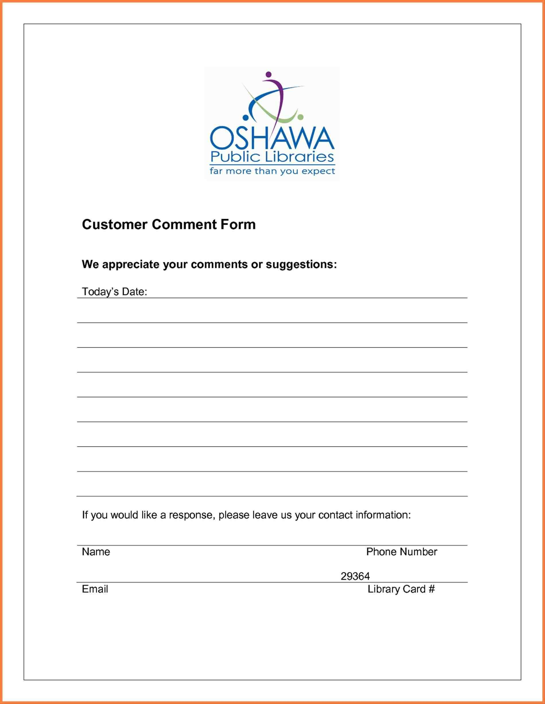 Restaurant Comment Card Template Ideas My Survey Cards Templates within Survey Card Template