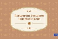 Restaurant Customer Comment Card Templates  Designs  Psd Ai for Restaurant Comment Card Template