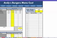 Restaurant Excel  How To Menu Costing  Youtube inside Restaurant Menu Costing Template