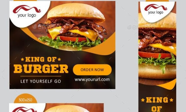 Restaurant  Fast Food Banners  Banners  Ads Web Elements  Web regarding Food Banner Template