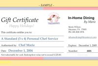 Restaurant Gift Certificate Template Word  Certificatetemplateword with regard to Restaurant Gift Certificate Template