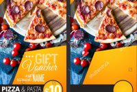 Restaurant Gift Voucher Flyer Template Delicious Stockfoto Jetzt with regard to Pizza Gift Certificate Template