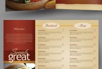 Restaurantcafe Takeout Menu Template On Behance throughout Take Out Menu Template