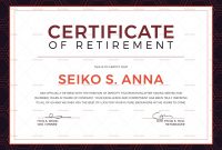 Retirement Certificate Design Template In Psd Word Publisher intended for Retirement Certificate Template
