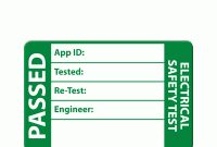 Risk Assessment  Method Statement For Pat Testing intended for Pat Testing Labels Template