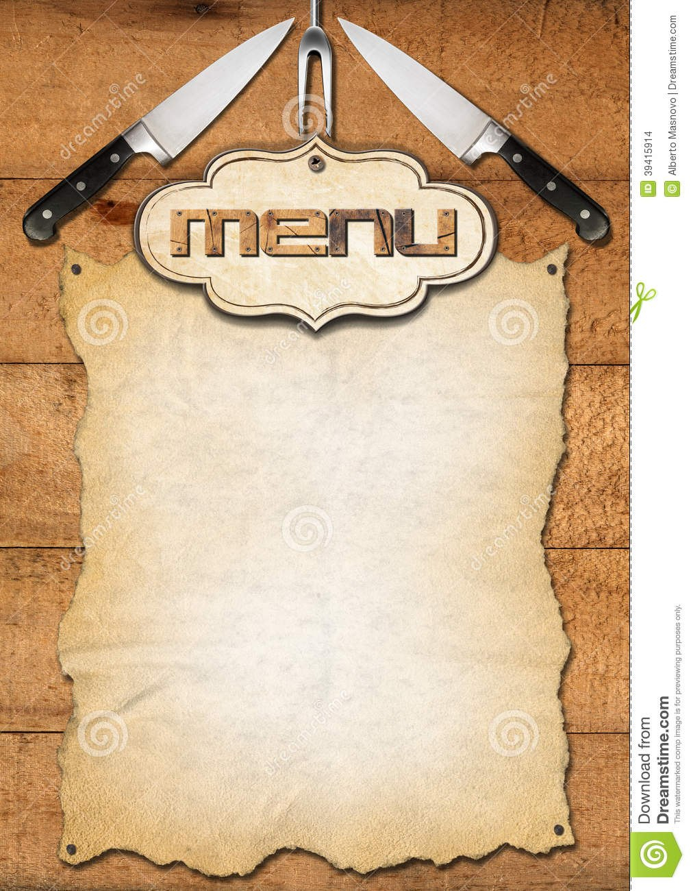 Rustic Menu Template Stock Illustration Illustration Of Cuisine throughout Empty Menu Template