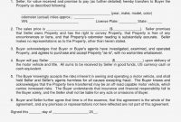 Rv Purchase Agreement Form Best Of Letter Intent To Sell Motor for Promise To Sell Agreement Template