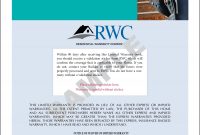Rwcconversionwarrantys  Rwc Warranty within Limited Warranty Agreement Template