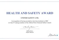 Safety Recognition Award Template – Pazzo in Safety Recognition Certificate Template