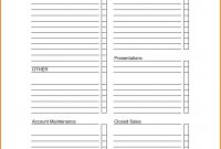 Sales Call Forms  Papakcmic in Sales Call Report Template Free