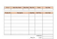 Sales Invoice Template For United States within Usa Invoice Template